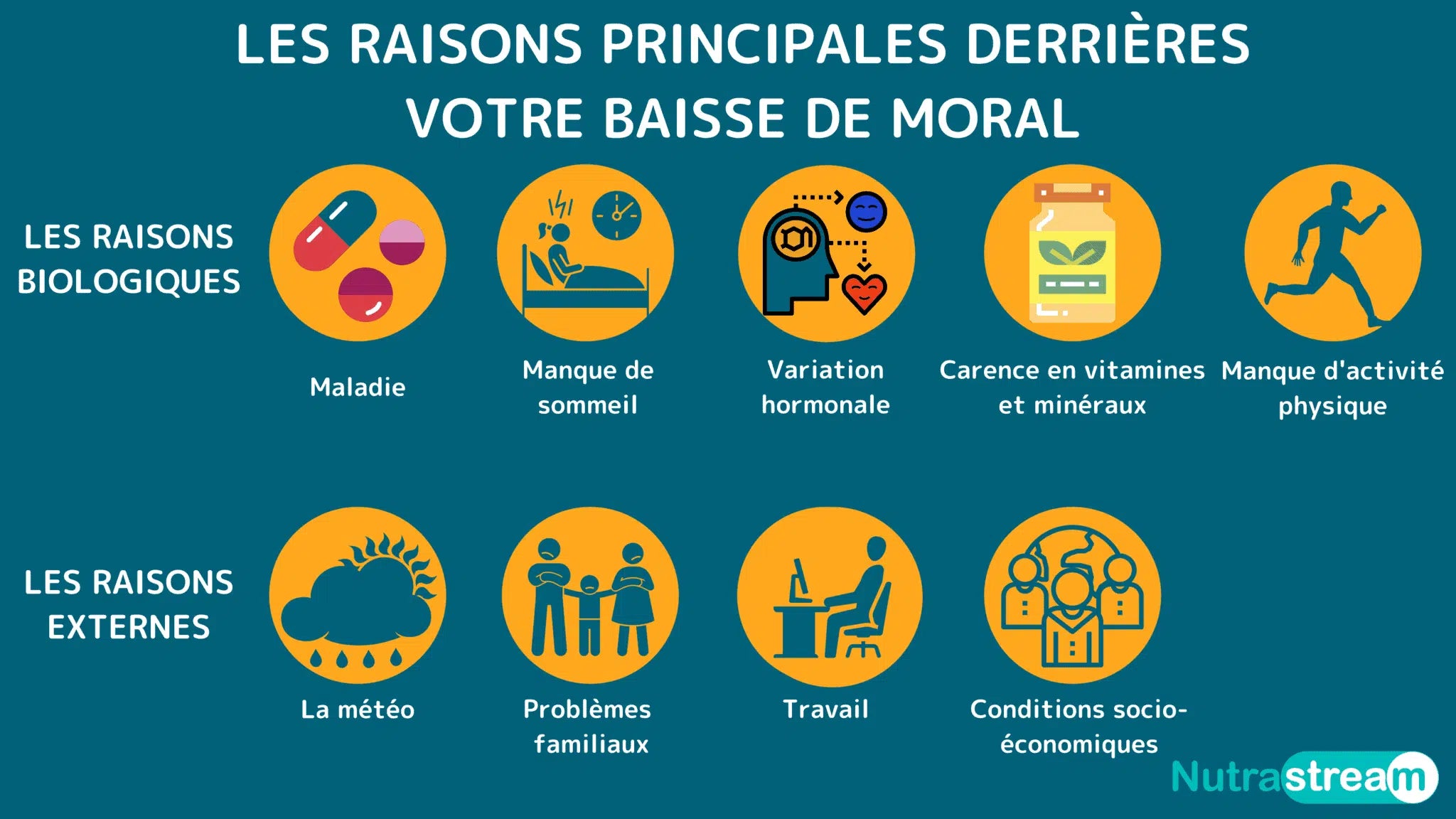 Les raisons intérieures et extérieures qui exploiquent une baisse de moral