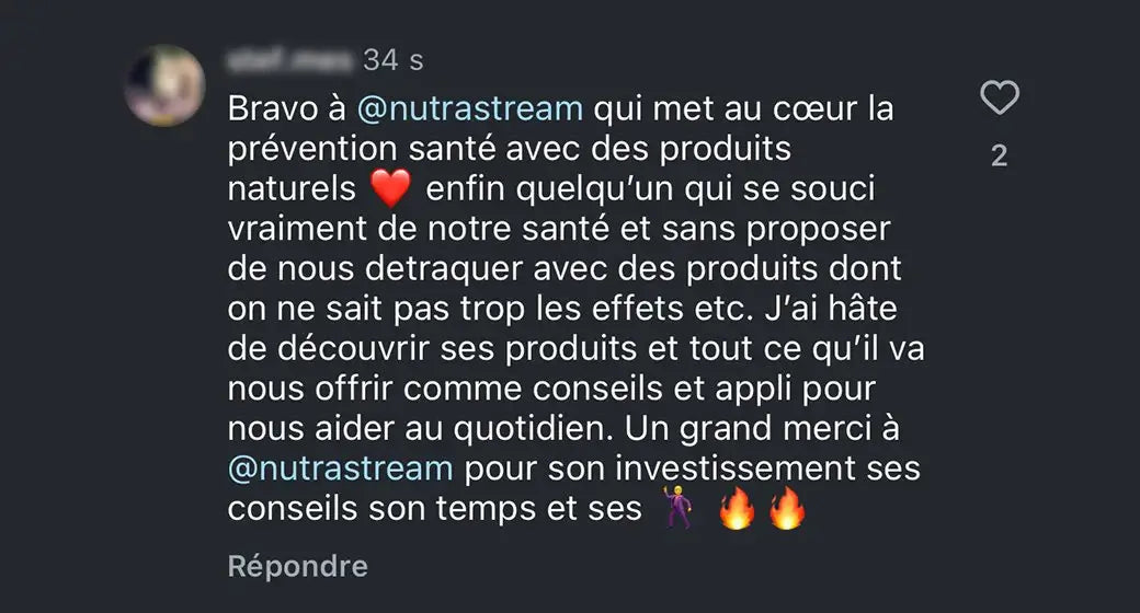 Témoignage d'un client Nutrastream