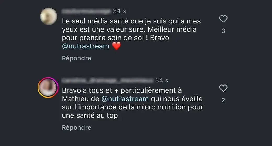 Un témoignage d'un membre de la communauté Nutrastream