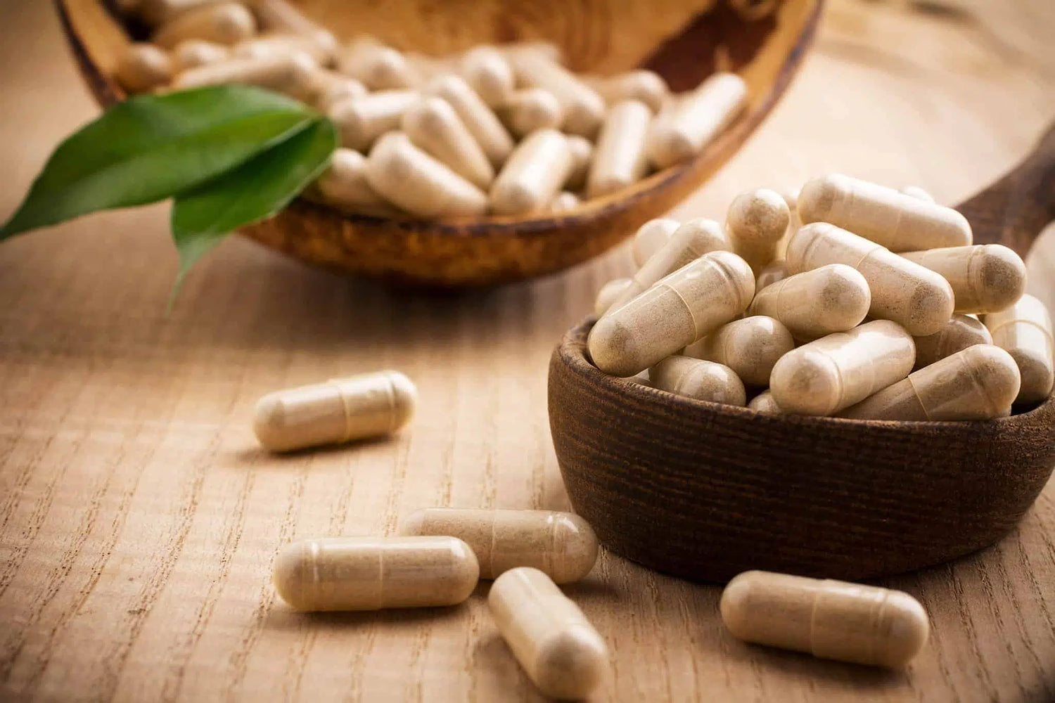 pot contenant des gélules de plantes anti-stress