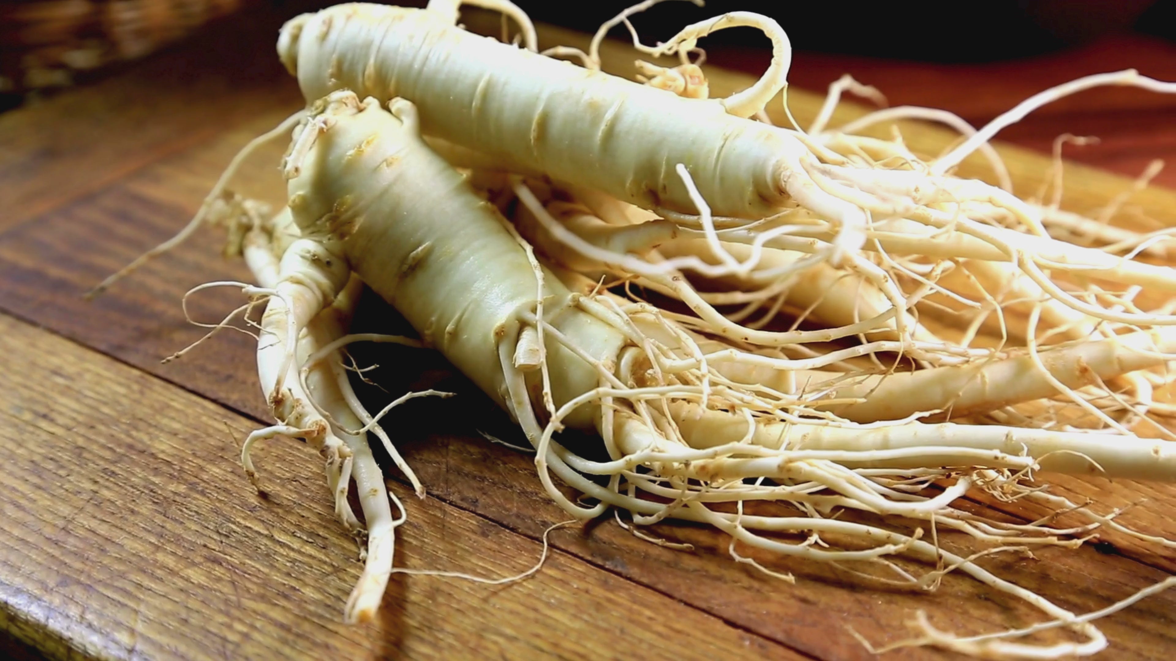 Charger la vidéo : Panax ginseng sur une table